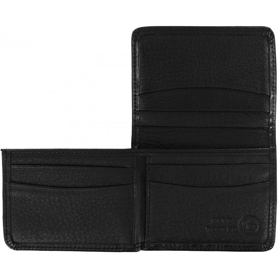 Dents Kensley RFID Coin Pocket Wallet - Black/Tan