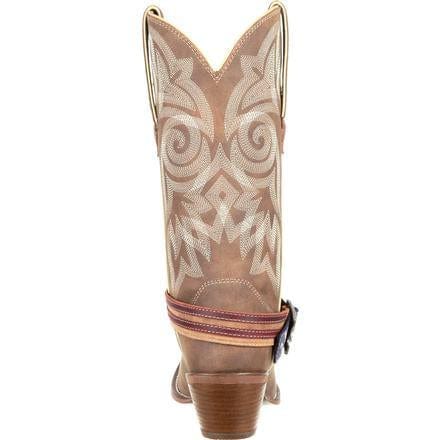 Durango Women's Crush Flag Accessory Brown Snip Toe Cowgirl Boots - DRD0208