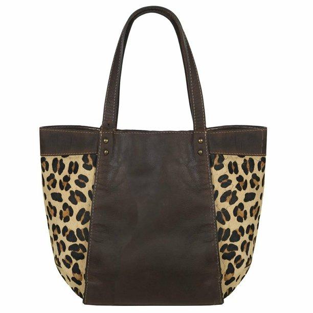 Ariat Leopard Tan Tooled Tote