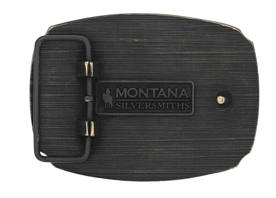 Montana Silversmiths Eagle & Flag Brass Buckle A947C – Wild Bill's