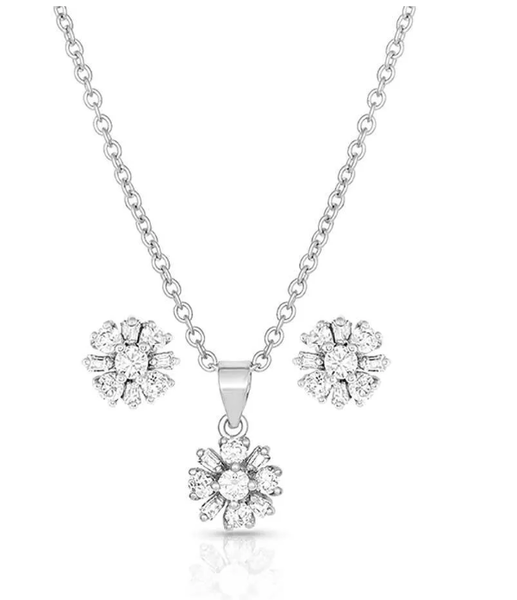 Montana Silversmiths Simply Brilliant Flower Jewelry Set JS3874 Russell s Western Wear Inc