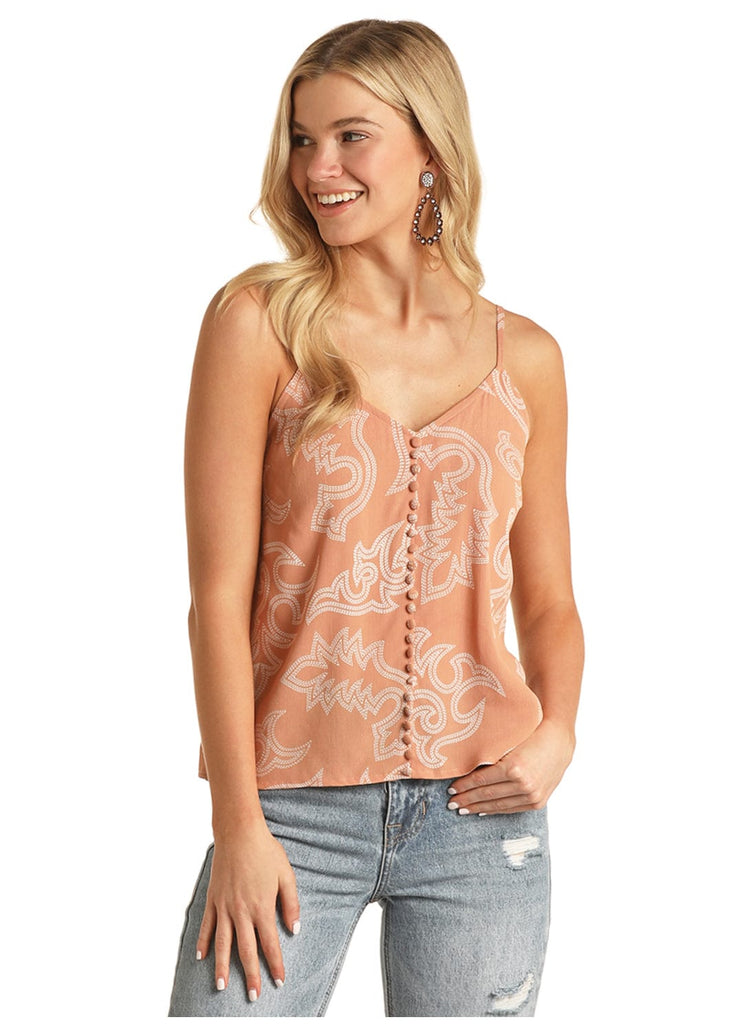 Rock & Roll Cowgirl Women's Twist Front Lace Cami RRWT20R038 - Russell's  Western Wear, Inc.