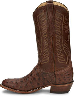 TONY LAMA Boots Tony Lama Mccandles Kango Tobacco Full Quill Ostrich Boot 8256