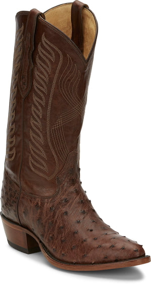 TONY LAMA Boots Tony Lama Mccandles Kango Tobacco Full Quill Ostrich Boot 8256