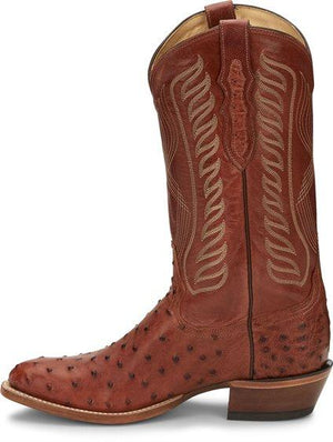 TONY LAMA Boots Tony Lama Men's Mccandles Brandy Full Quill Ostrich Boots 8257