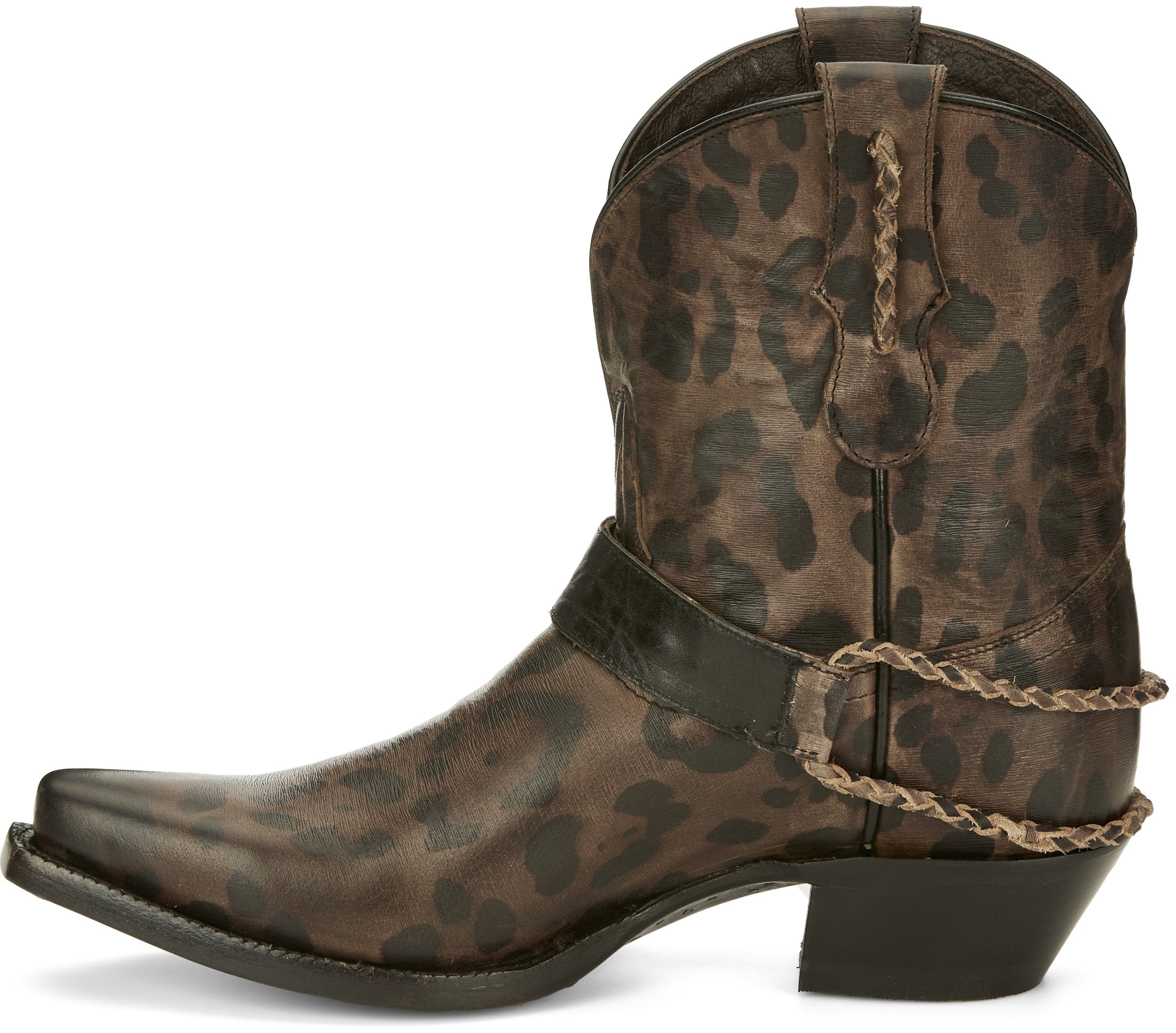 Tony Lama Women's Vaqueras Indira Cheetah Print Western Booties