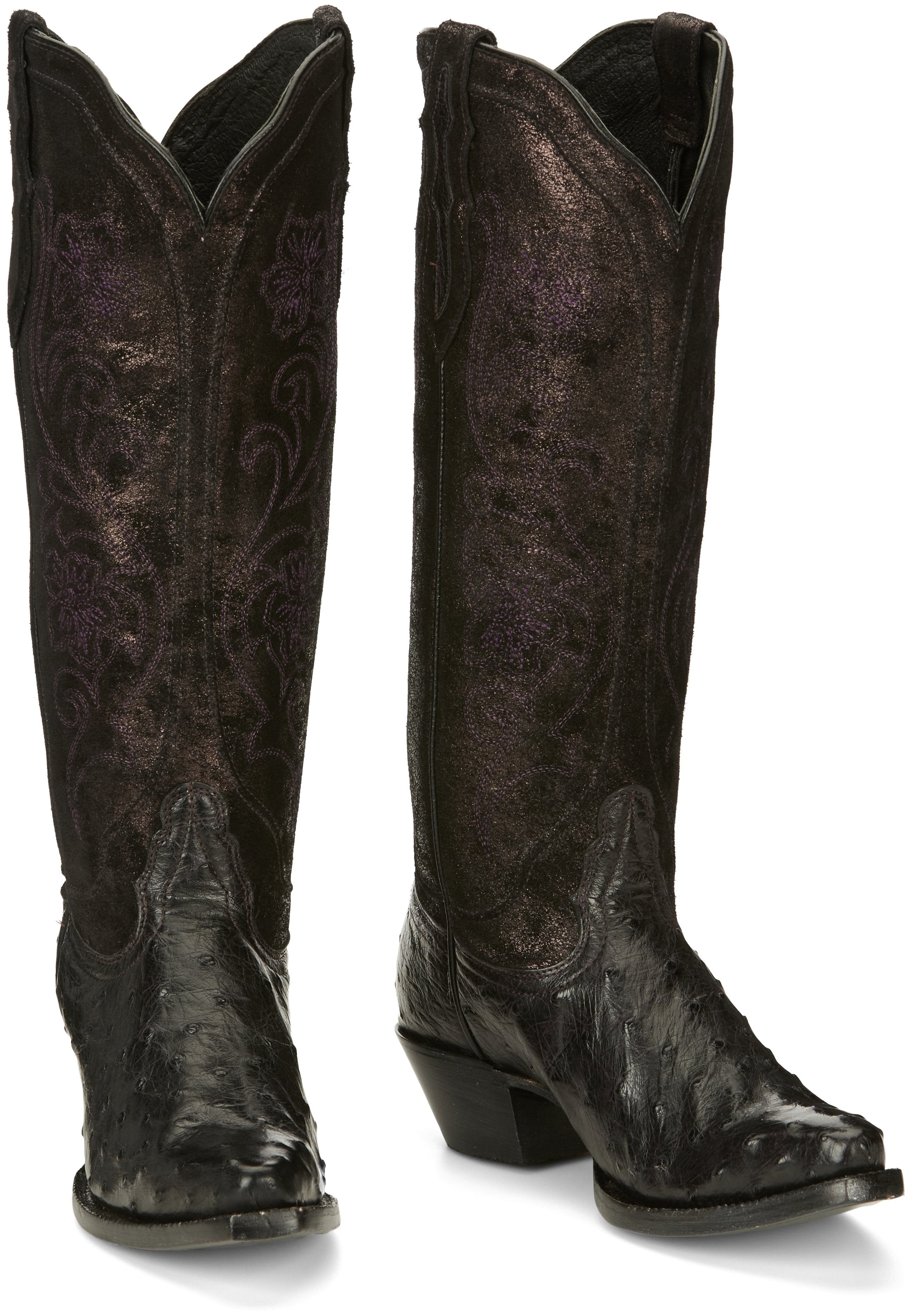 Tony Lama Boots Women's 8B Black/Turquoise $219.99 Boot Barn