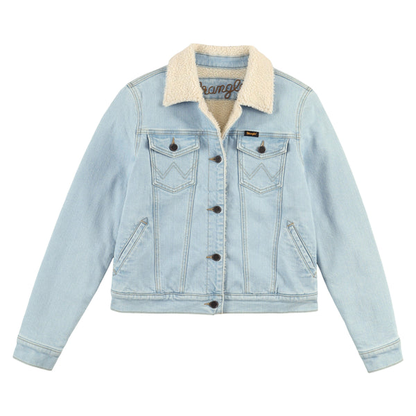 RSQ Womens Sherpa Lined Denim Shacket - BONE | Tillys