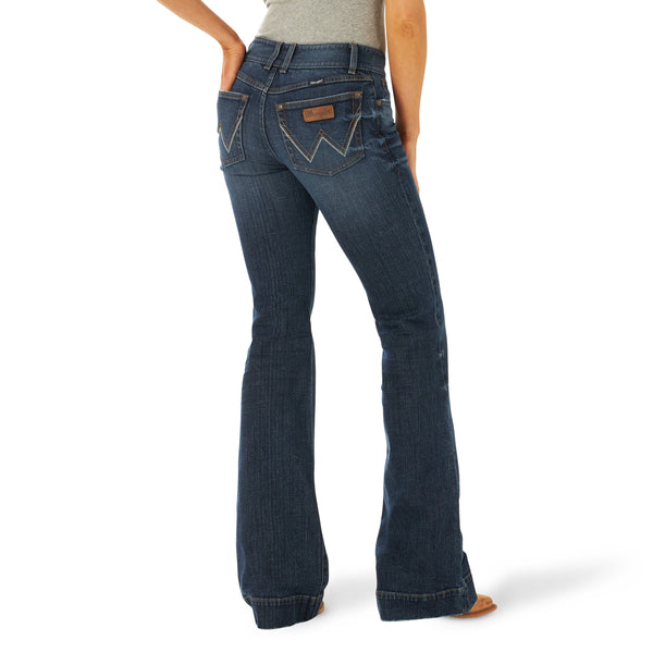 Wrangler Women's Retro High Rise Trouser Jean Sara 25W x 32L at Amazon Women's  Jeans store