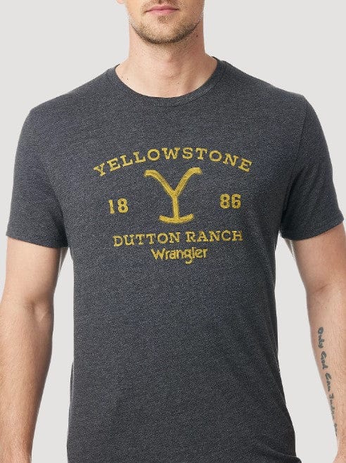 Wrangler Cowboy Seed Bag T-Shirt in Ochre Heather