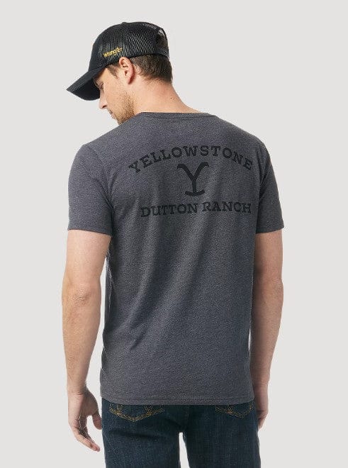 Wrangler Men's Yellowstone Y-Logo Charcoal Heather T-Shirt 112323406 -  Russell's Western Wear, Inc.